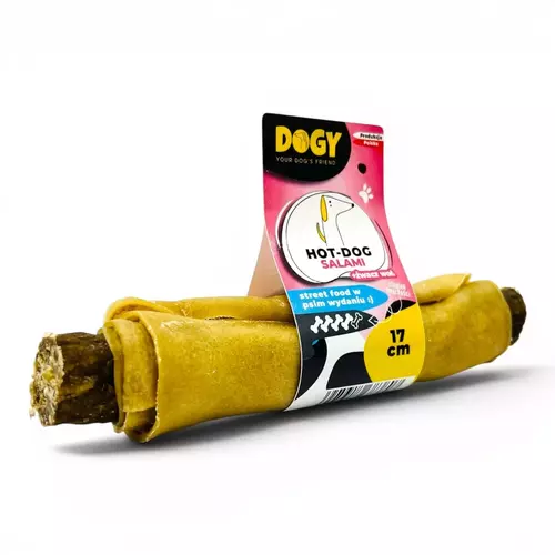 DOGY - Hot-Dog ze żwaczem Salami 17cm 1szt 1