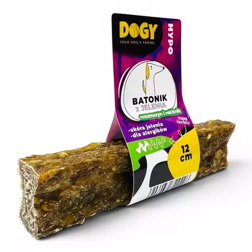 DOGY HYPO - Batonik z Jelenia z rozmarynem i rokitnikiem 12cm 1szt 1
