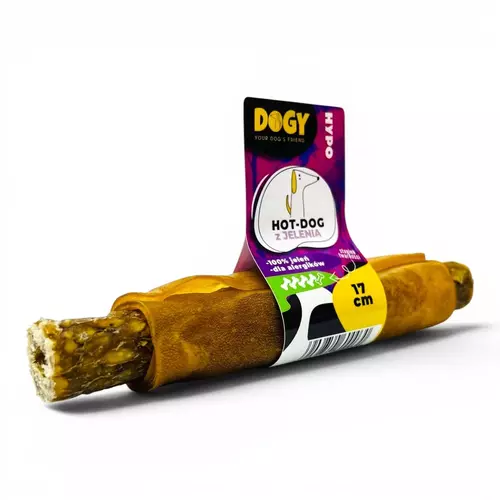 DOGY HYPO - Hot-Dog z Jelenia 17cm 1szt 1