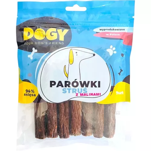 DOGY - Parówki Struś z Malinami 7szt 1