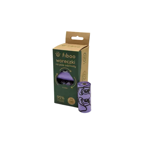Fiboo - 8-pak - Woreczki na psie odchody - 95% RECYKLAT 1