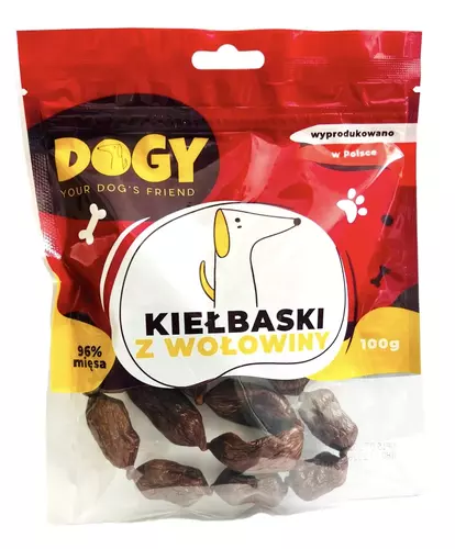 DOGY - Kiełbaski z wołowiny 100g 1