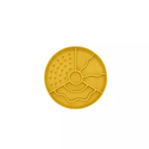 Fiboo - slow fiboowl mini - antypoślizgowa miska spowalniająca jedzenie - ZÓŁTY 1