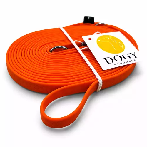 DOGY Handmade - Smycz Hexa Pomarańczowa 3m 10mm 1